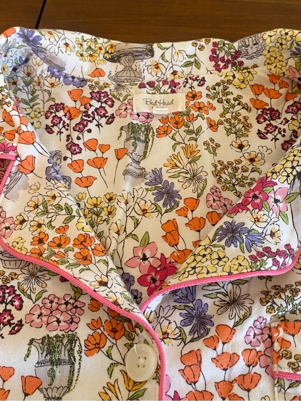 BedHead Women’s Floral Capri Pajama Set 3/4 sleeve - Picture 8 of 16
